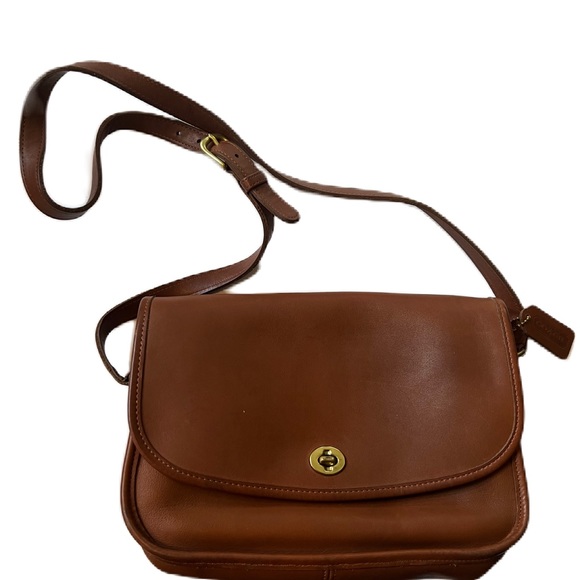 Coach Bags Vintage Coach Brown Leather Shoulder Bag In Excellent — free download